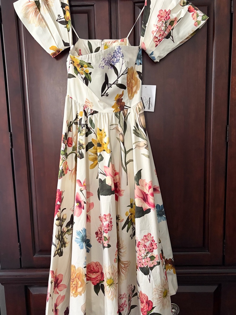 Mestiza New York Odette Floral Print Convertible Midi Dress - Picture 4 of 9